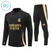 Real Madrid Trainings Sweatshirt Quarter-zip 2024-25 Zwarte - Kids